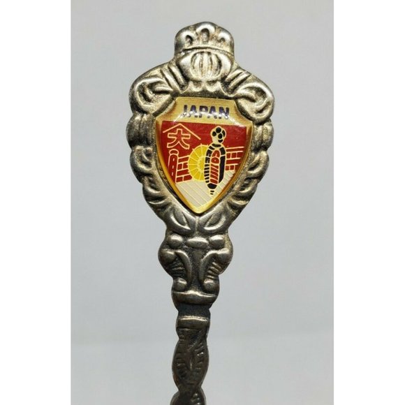 Rare Japan Graphic Vintage Silver Mini Collectible Spoon Home Décor - Picture 5 of 12
